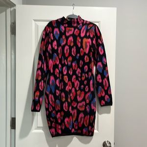 Fair Rio Leopard sweater dress